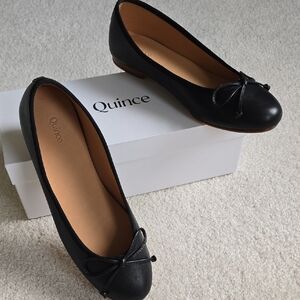 Brand new, Never Worn. Quince Classic Black Ballet Flats Size 7